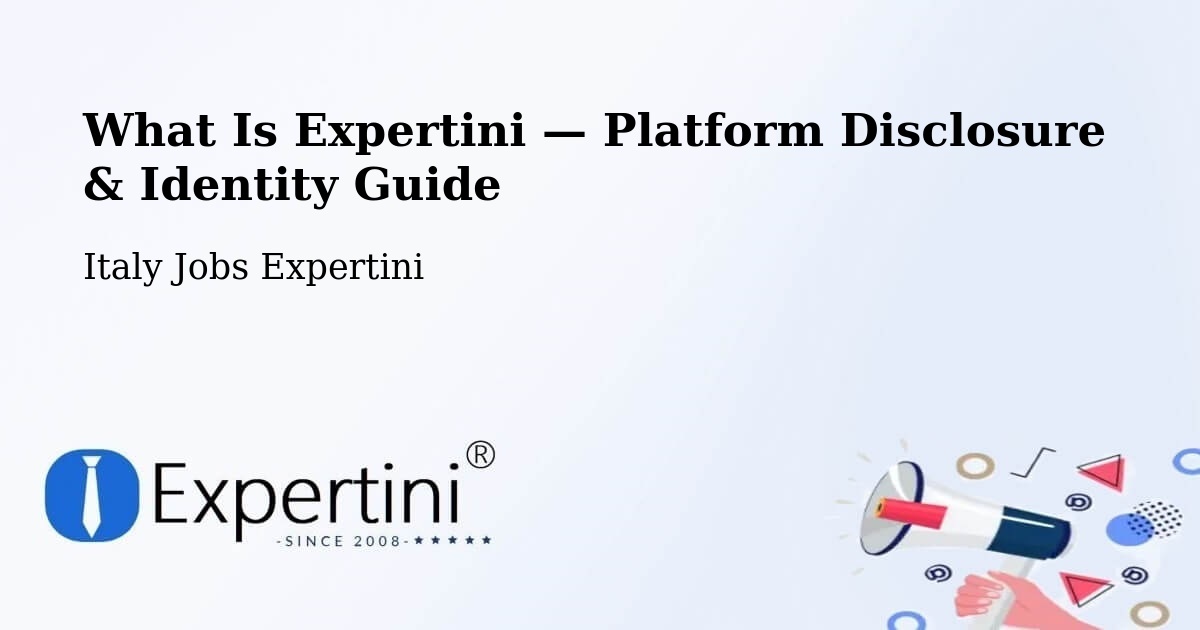 What Is Expertini — Platform Disclosure & Identity Guide – Modena